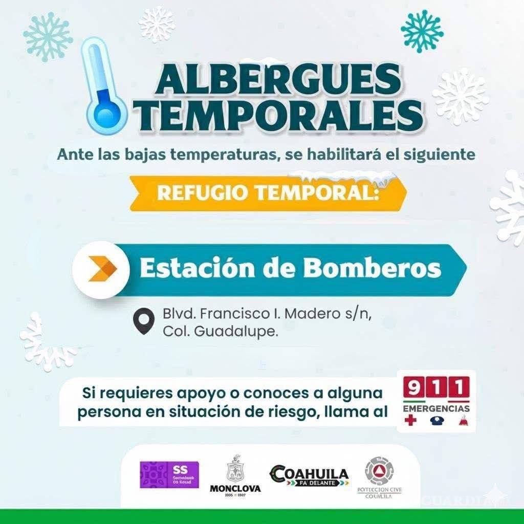 $!El albergue principal se ubica en las instalaciones del Cuerpo de Bomberos.