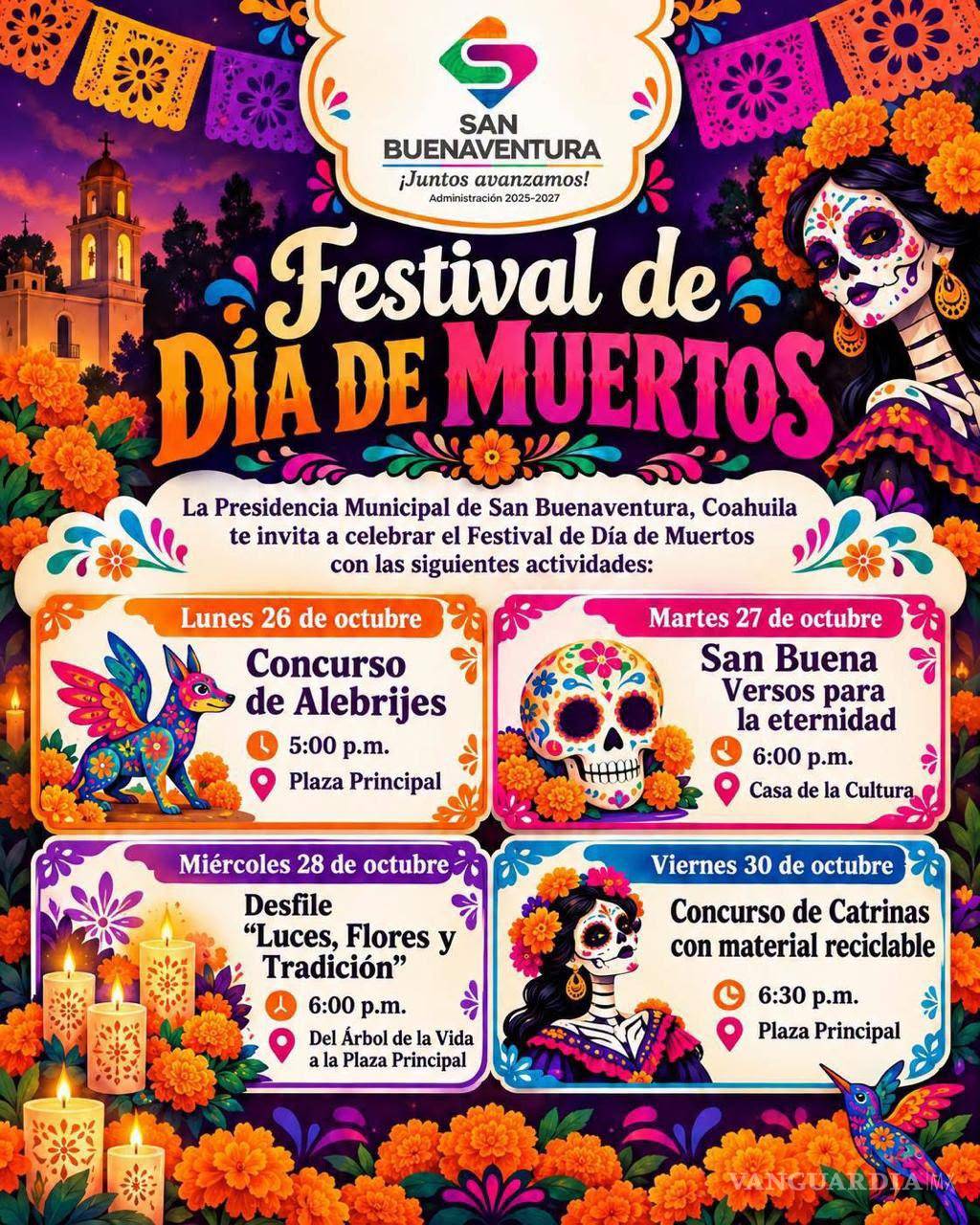 $!Esta es la cartelera completa de actividades que tendrá el festival.