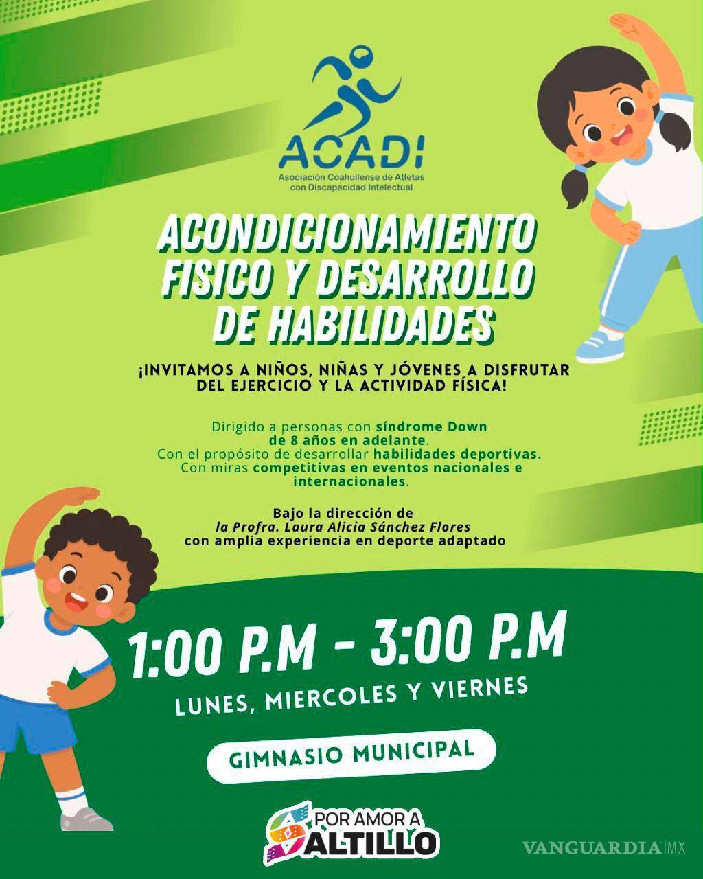 $!Saltillo impulsa deporte adaptado para niñas, niños y jóvenes con síndrome de Down