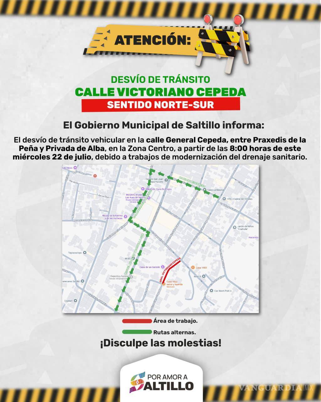 $!Autoridades recomendaron utilizar rutas alternas y atender la señalización durante el desarrollo de los trabajos.