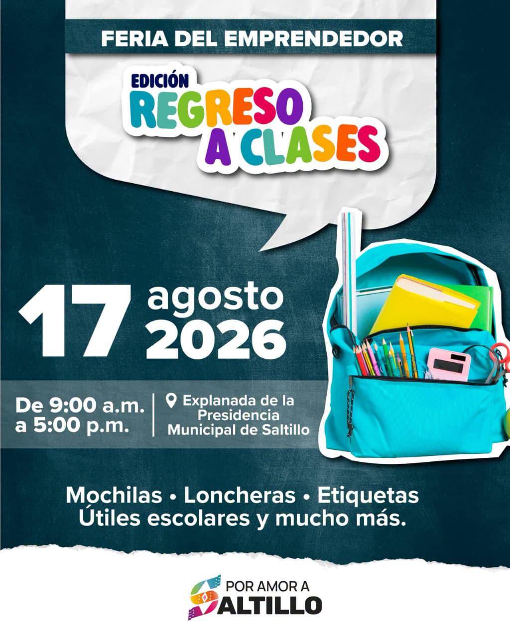 $!Emprendedores podrán exhibir productos relacionados con el regreso a clases y fortalecer la presencia de sus marcas.