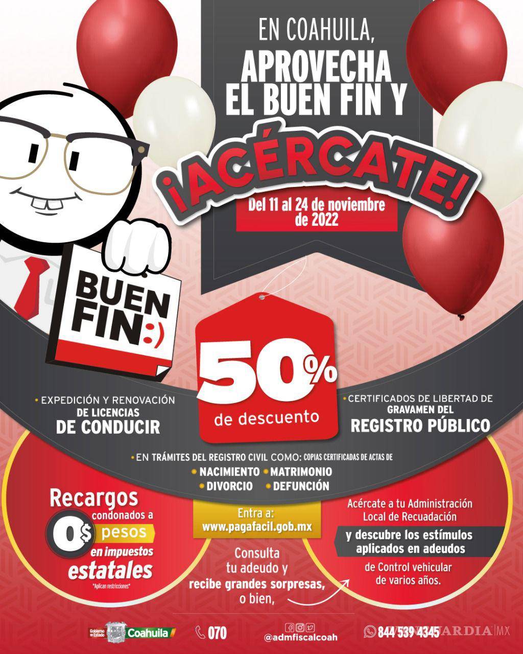 $!Los pagos con 50 por ciento de descuento en licencias de conducir, control vehicular y placas han sido los más aprovechados por los ciudadanos en Coahuila.
