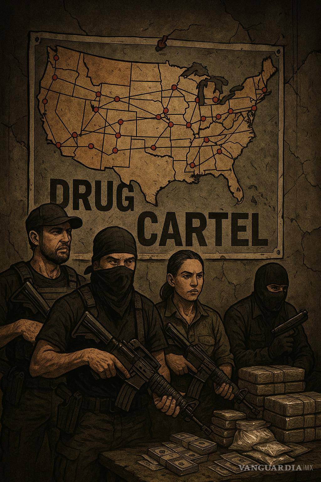 $!Los cárteles mexicanos son las organizaciones más grandes que operan en Estados Unidos de la mano con bandas locales.