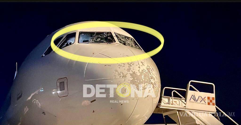 $!El incidente del vuelo 512 de Volaris procedente de Tijuana y con destino Monterrey se debió a la fractura interna de los parabrisas.