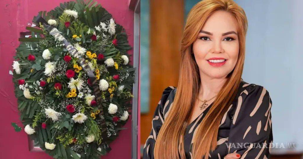 $!La diputada local por el PRI en Sinaloa, Paola Gárate Valenzuela, fue blanco de una amenaza de muerte, luego de recibir una corona fúnebre en su domicilio.