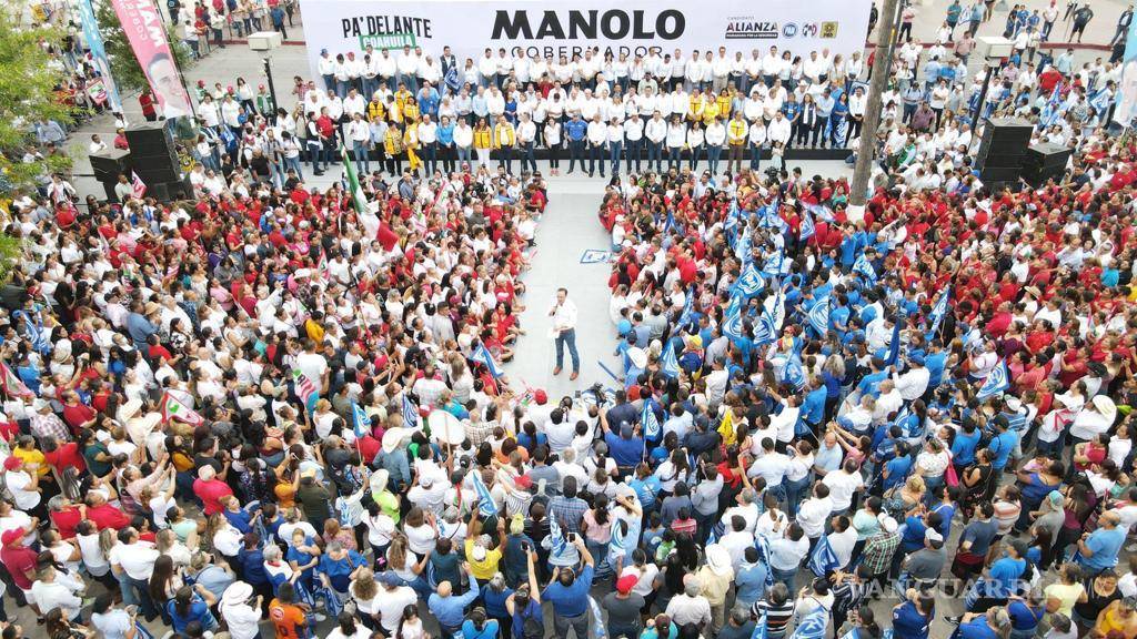 Manolo Jiménez arranca campaña en Monclova