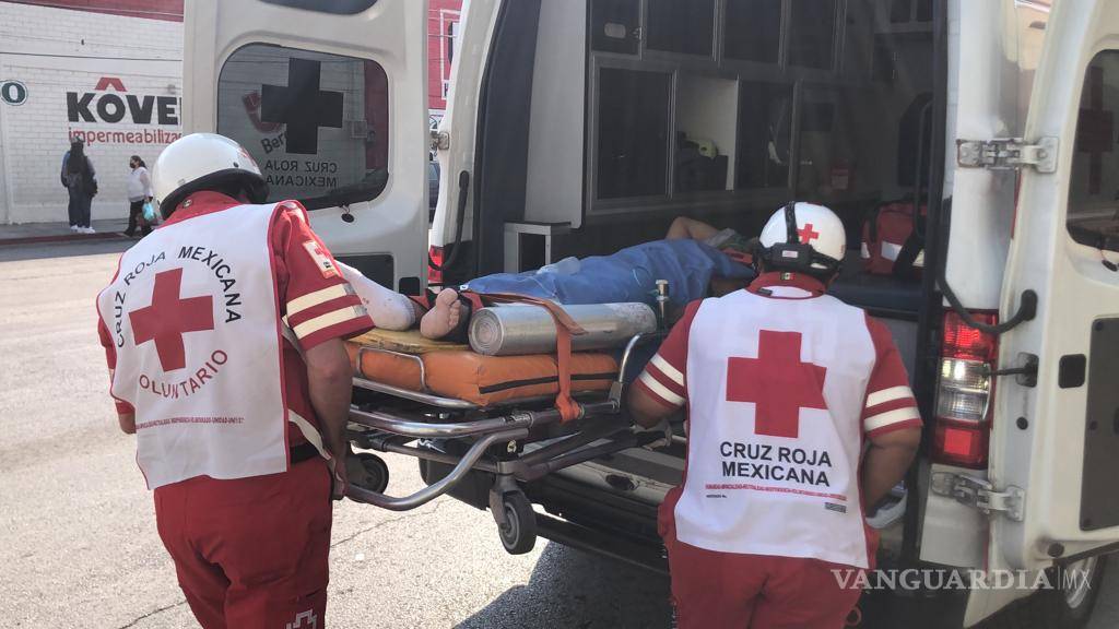 $!En el lugar fue llevado a un Hospital de Saltillo.