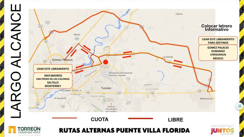 $!Costará 30 millones de pesos reparar puente en Torreón
