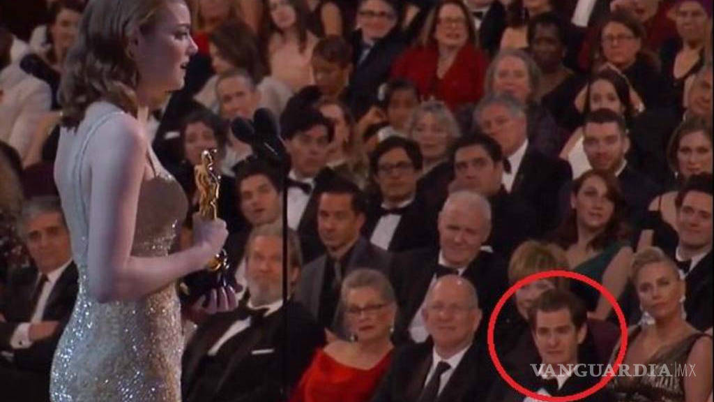 $!Andrew Garfield lloró cuando su ex Emma Stone ganó el Oscar
