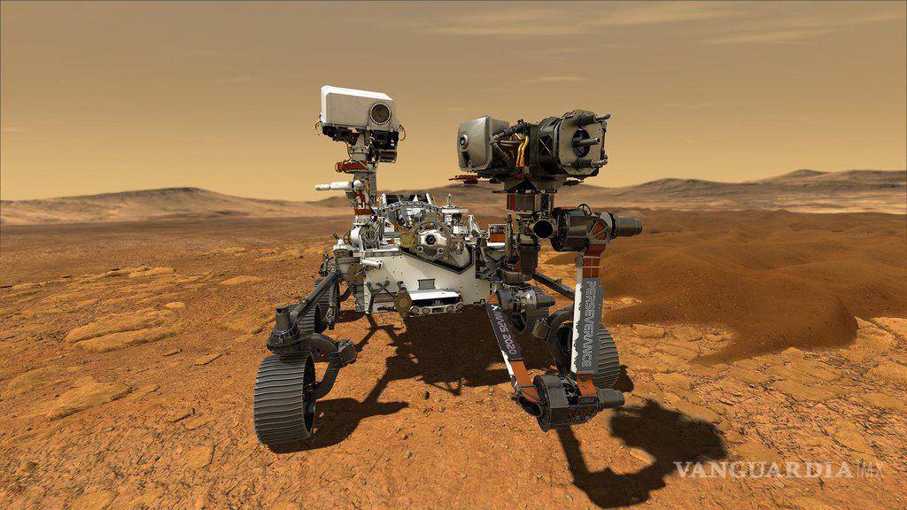 $!Esta ilustración muestra el rover ‘Perseverance’ de la NASA operando en la superficie de Marte.