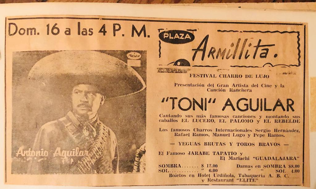 $!Antonio “Toni” Aguilar actuó en la Plaza de Toros de Saltillo.