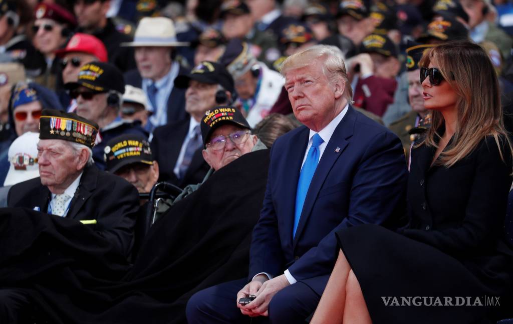 $!Trump homenajea a veteranos de EU en el 75 aniversario del Desembarco de Normandía