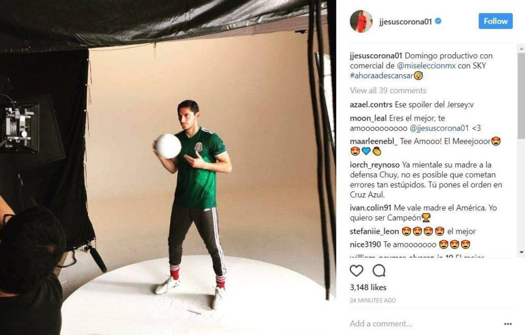 $!Jesús Corona filtró por error el nuevo Jersey del Tricolor