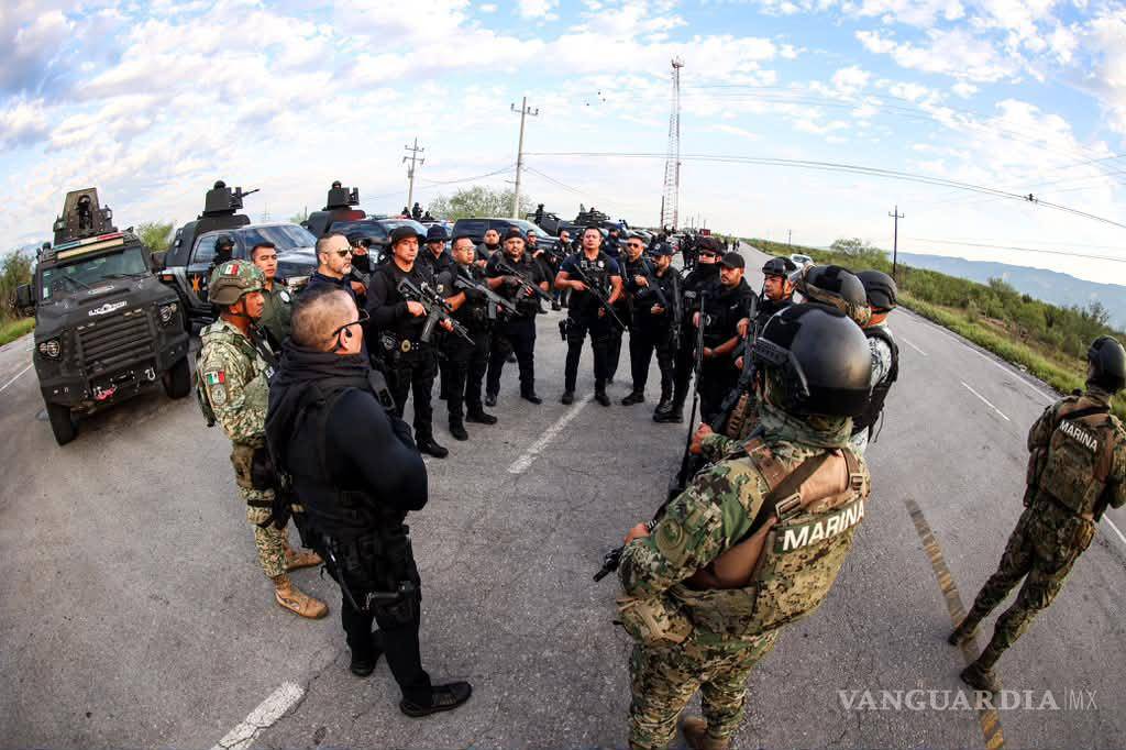 $!El operativo contó con la participación del Ejército Mexicano, la Guardia Nacional, la Secretaría de Marina y las policías estatales.