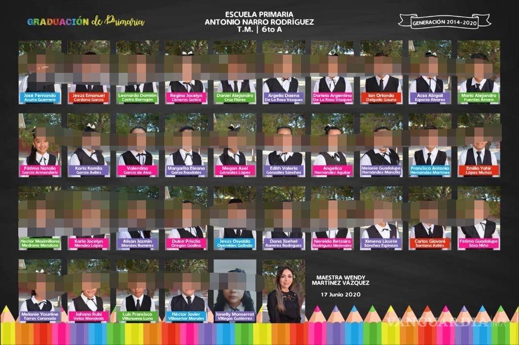 $!Celebra primaria Antonio Narro de Saltillo, graduación virtual