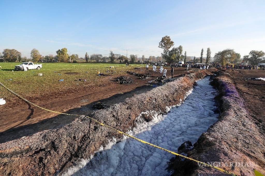 $!En ducto de Tlahuelilpan se derramaron 10 mil barriles de gasolina
