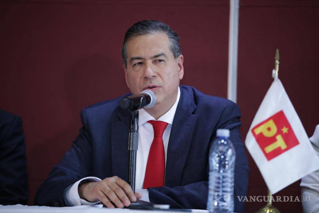 $!Partido del Trabajo nombra a Ricardo Mejía Berdeja como su precandidato a la gubernatura de Coahuila.