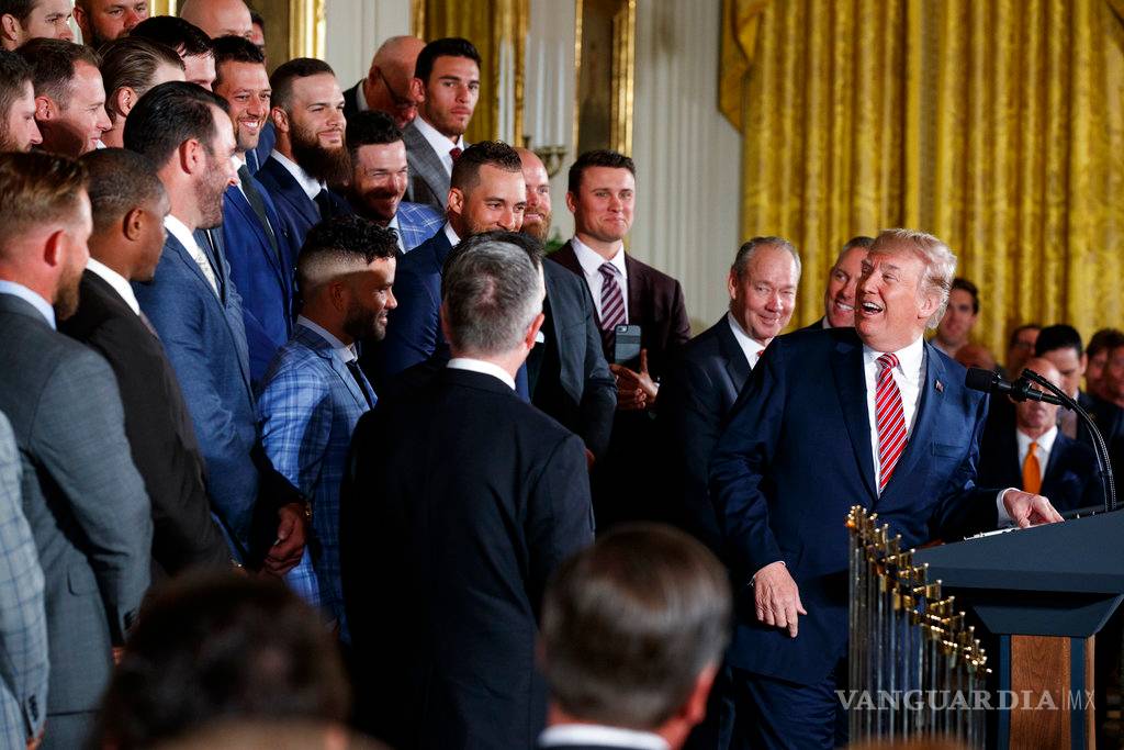 $!Astros de Houston visitan la Casa Blanca