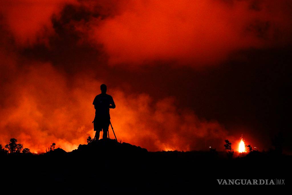 $!Impresionantes imágenes de la erupción del volcán Kilauea, en Hawái