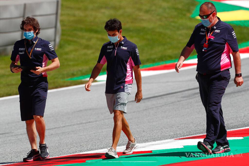 $!A pesar del alerón roto, 'Checo' Pérez termina sexto en el GP Austria