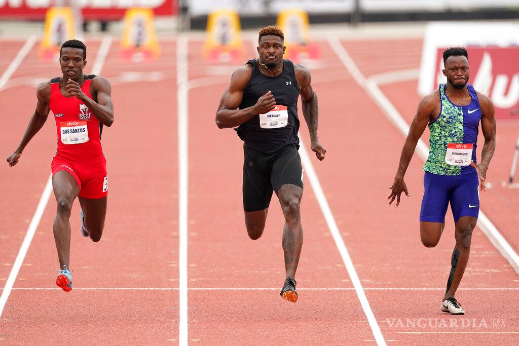 $!DK Metcalf sorprende en competencia de 100 metros planos