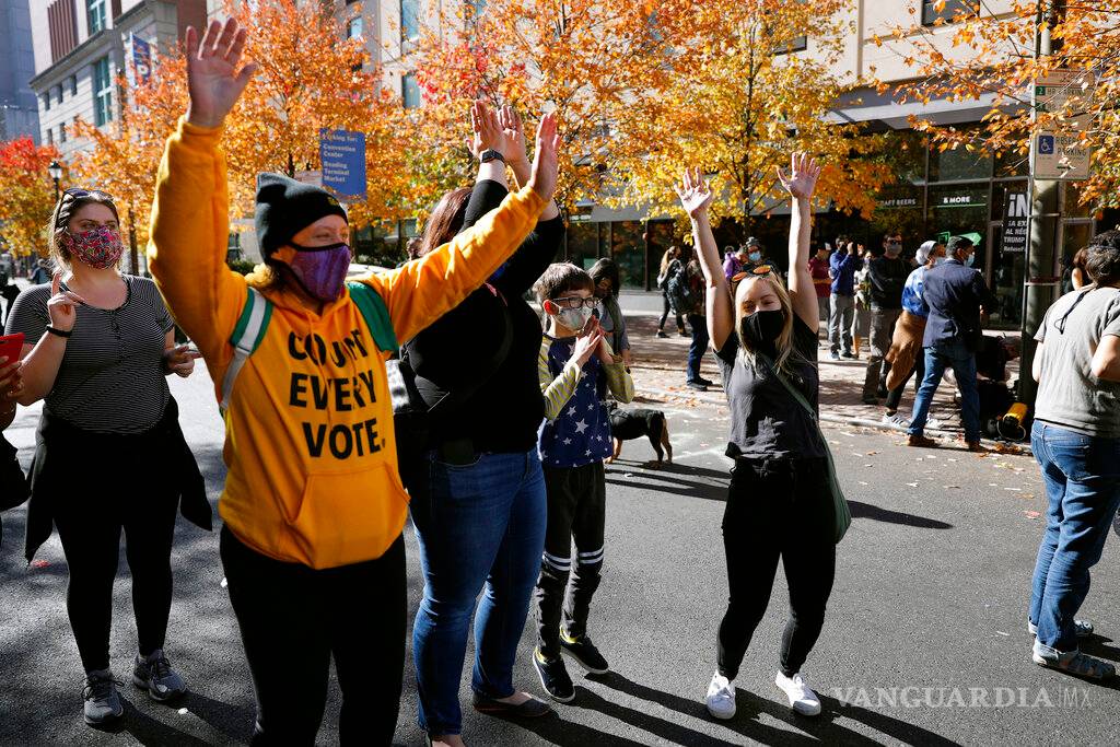 $!Así festejan en Estados Unidos la victoria de Joe Biden