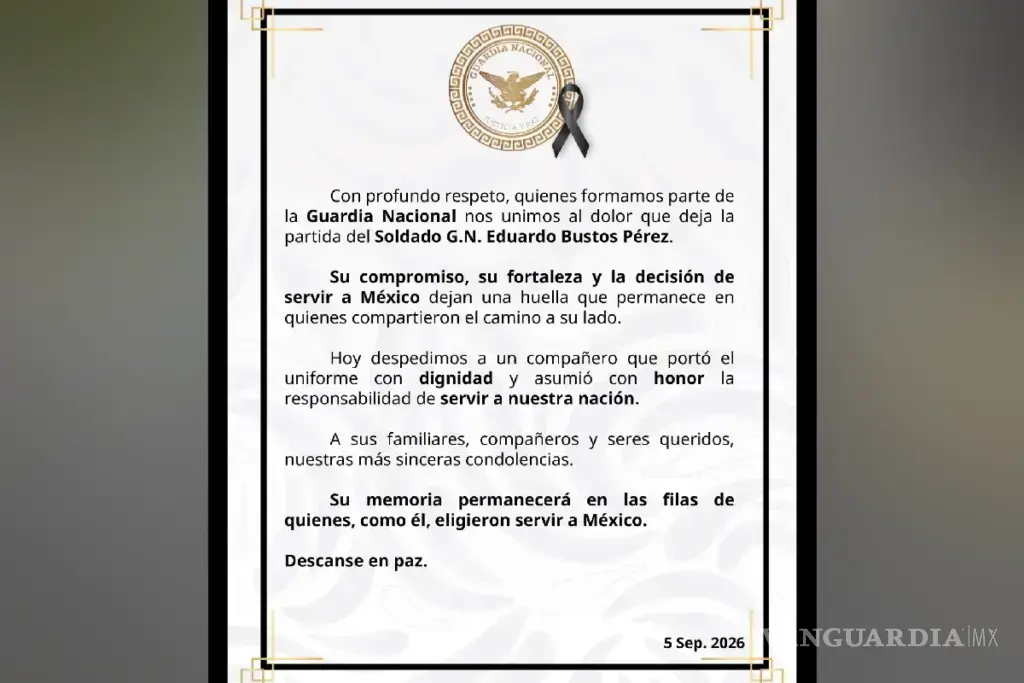 $!Condolencias a los familiares por parte de Defensa