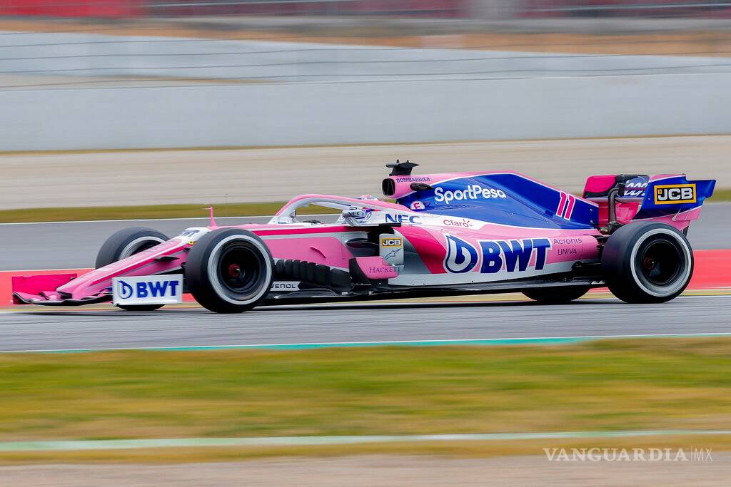 $!'Checo' Pérez terminó séptimo en Cataluña