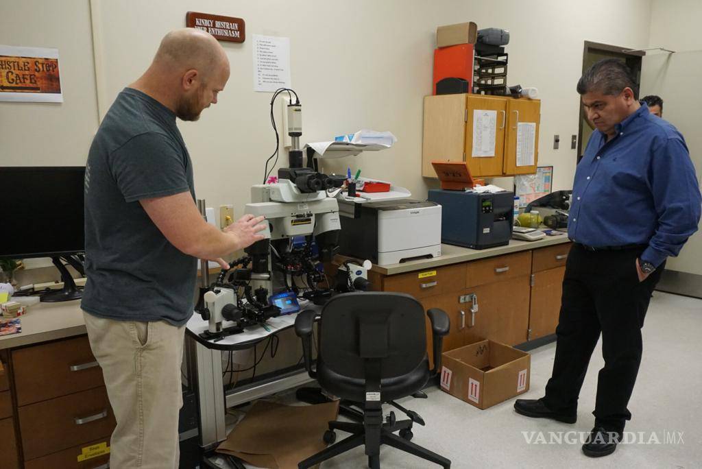$!Miguel Riquelme visita laboratorio de criminología en Luisiana, EU