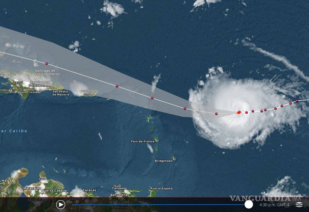 $!Huracán Irma alcanza categoría 4; continúa ganando fuerza