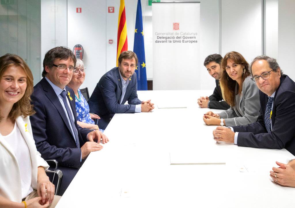 $!El ex líder catalán Puigdemont regresa a Bélgica
