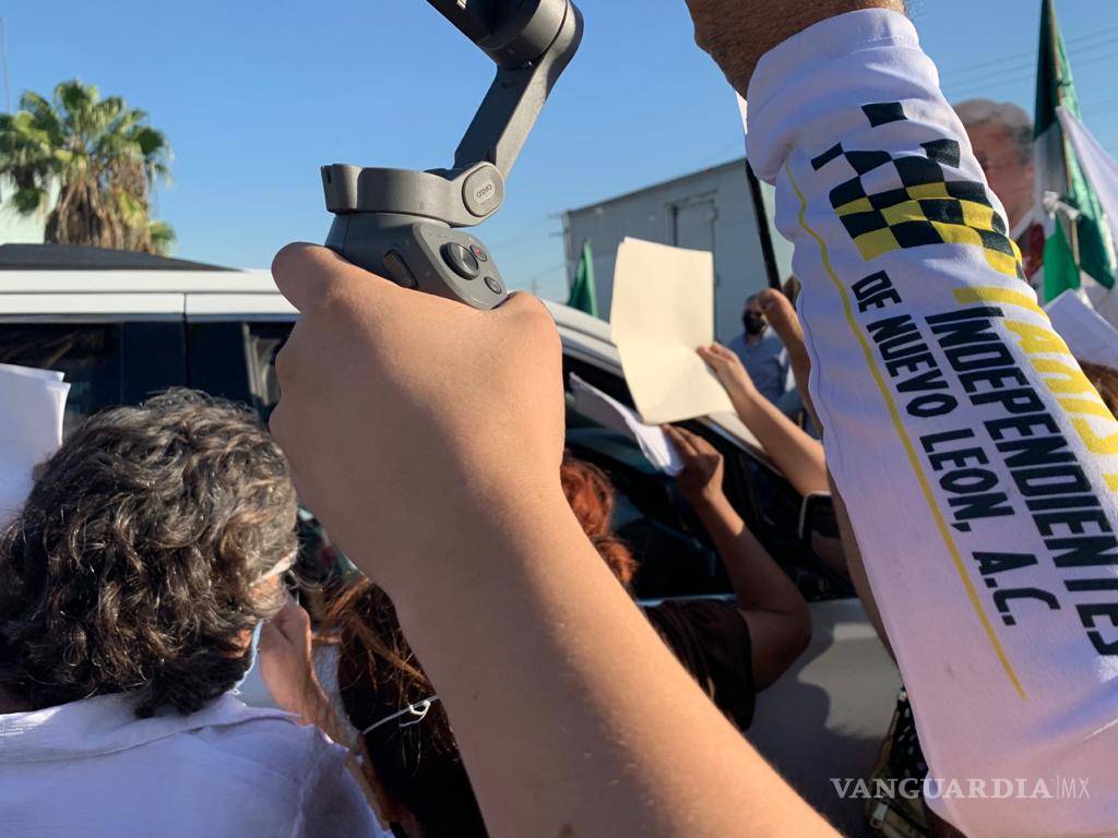 $!Desata zafarrancho presencia de AMLO en Nuevo León