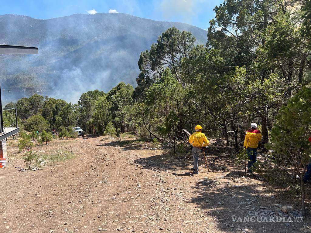 $!Combate del incendio en el Cañón de Los Lirios.