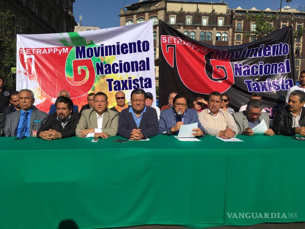 $!Taxistas amenazan con 'desquiciar' la CDMX por conflicto con Uber, Cabify y DiDi