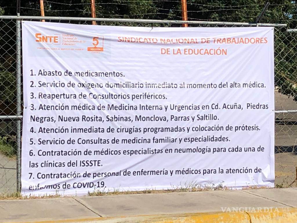 $!Maestros de la Sección 5 del SNTE denuncian deficiencia en clínicas del ISSSTE