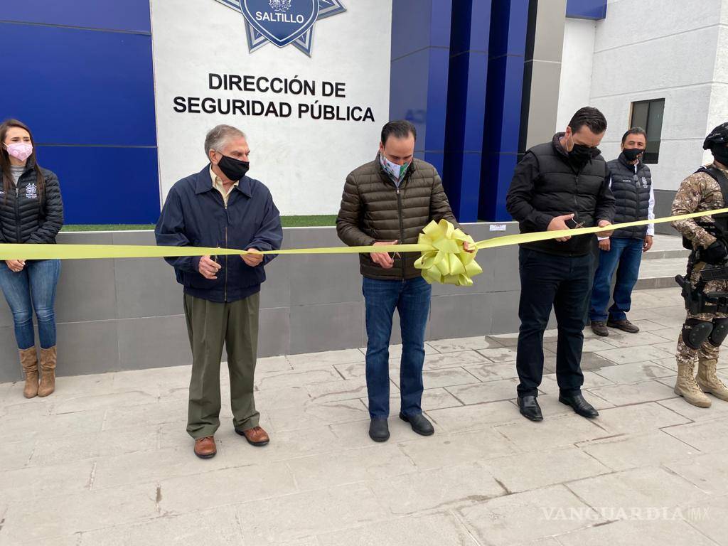 $!Entrega Alcalde de Saltillo remodelación del edificio de la Dirección de Seguridad Pública Municipal