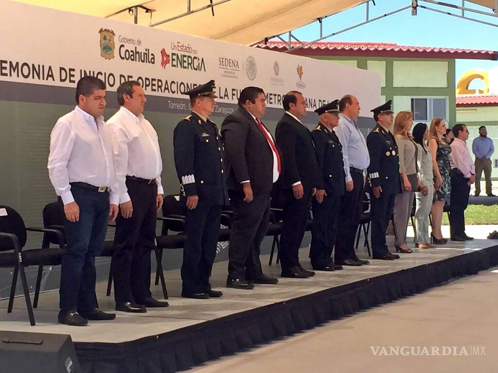 $!Fuerza Metropolitana de La Laguna inicia operaciones con 102 elementos