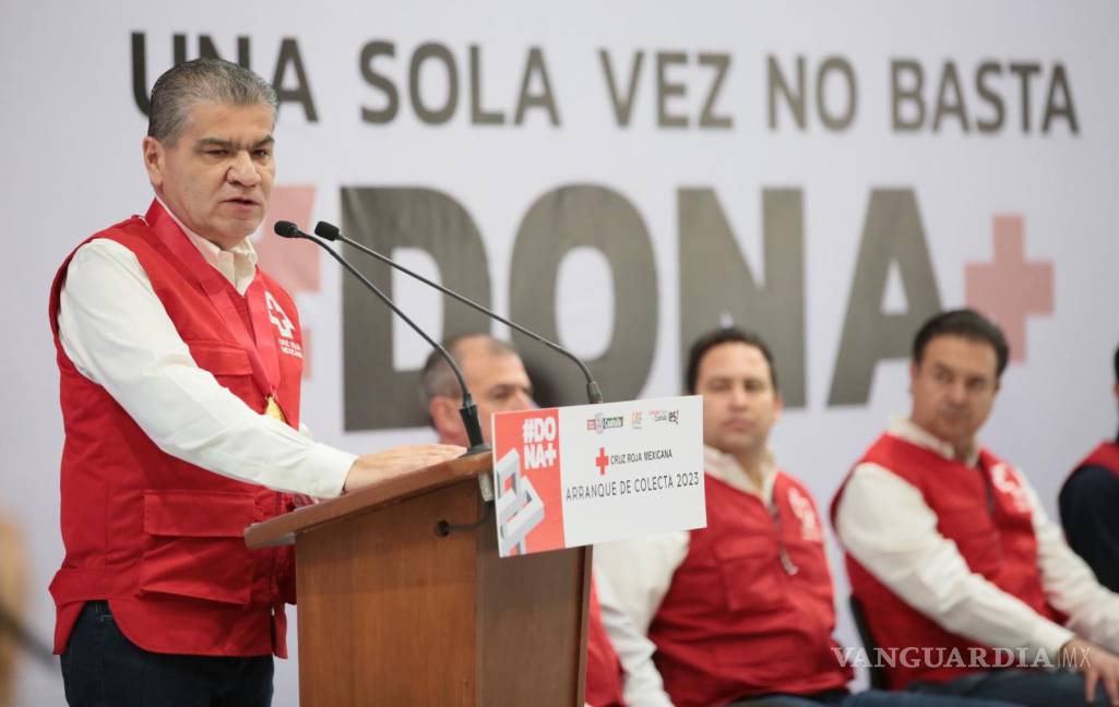 $!Gobierno de Miguel Riquelme ha entregado cerca de 180 mdp a la Cruz Roja