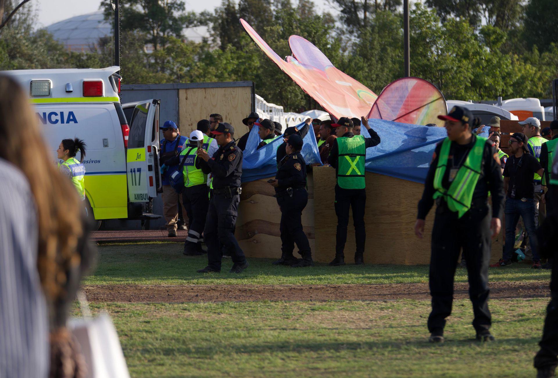 Estructura metálica se desploma en festival de la CDMX; dos presuntos lesionados. Noticias en tiempo real
