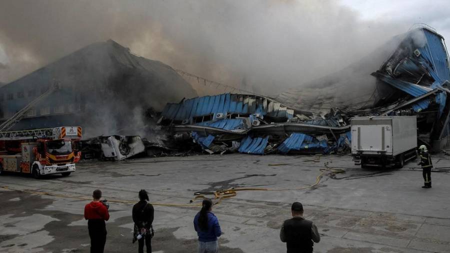 Se informó que no se ha determinado cual fue el alcance de los daños de la refinería atacada que ha estado abasteciendo el esfuerzo bélico de Moscú