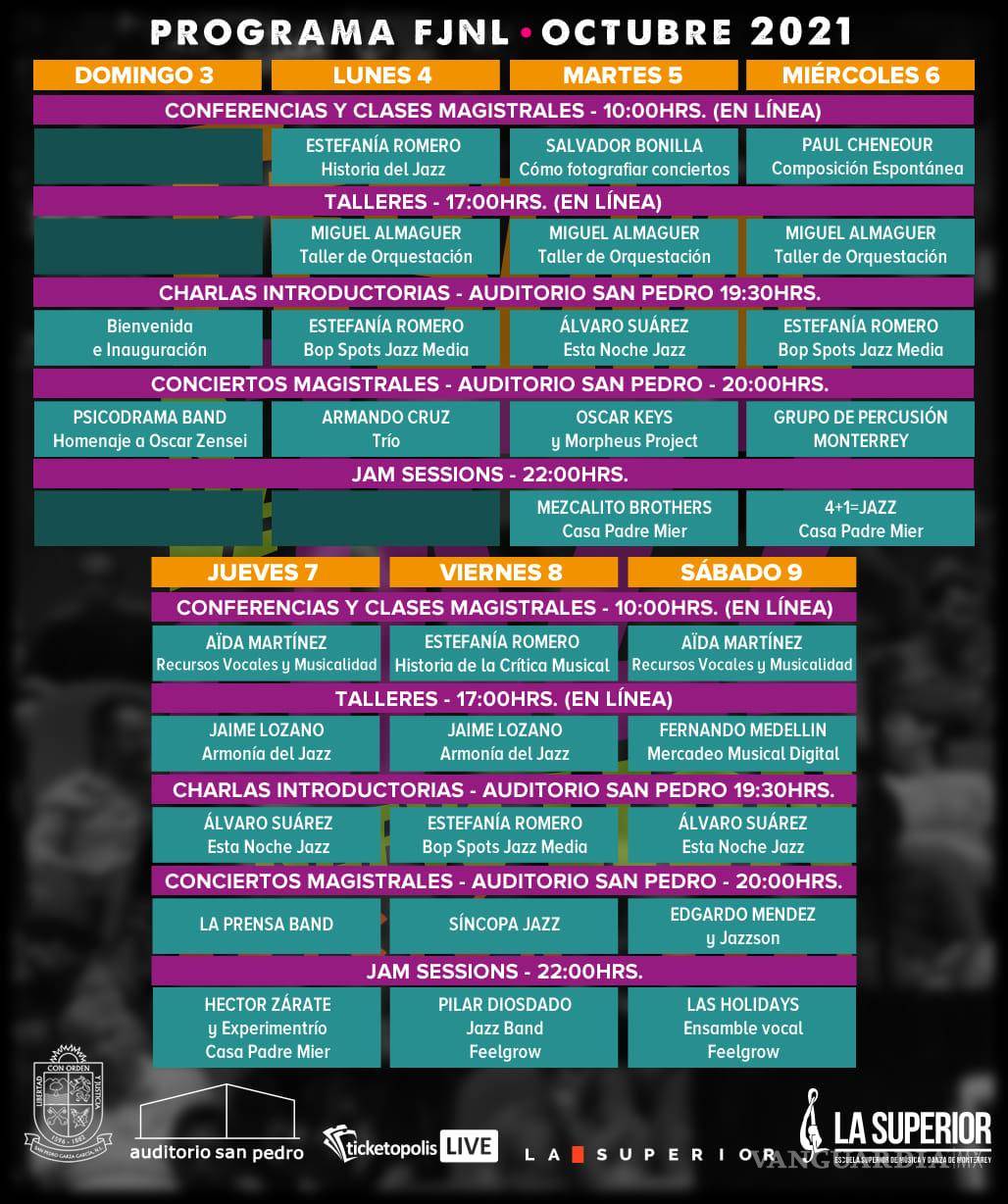 $!Festival de Jazz de Nuevo León: Todo México escuchará los ritmos de la Sultana del Norte