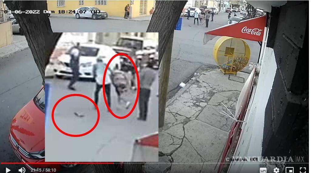 $!Las imágenes que forman parte de los videos de la investigación revelaron cómo dio inicio la contienda de la que la Fiscalía aseguró únicamente una arma.