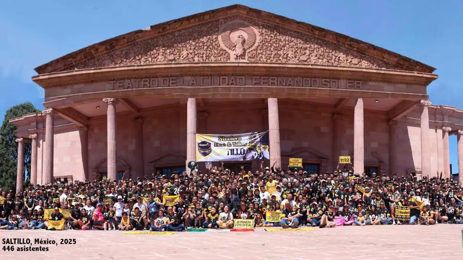 En 2025, la convocatoria de Steelers en Saltillo reunió a 446 aficionados.