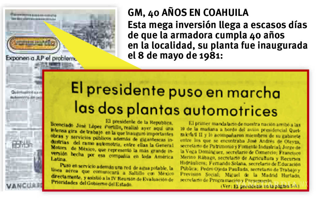 $!Va GM de Ramos Arizpe por ‘electrificación’ con inversión de mil mdd