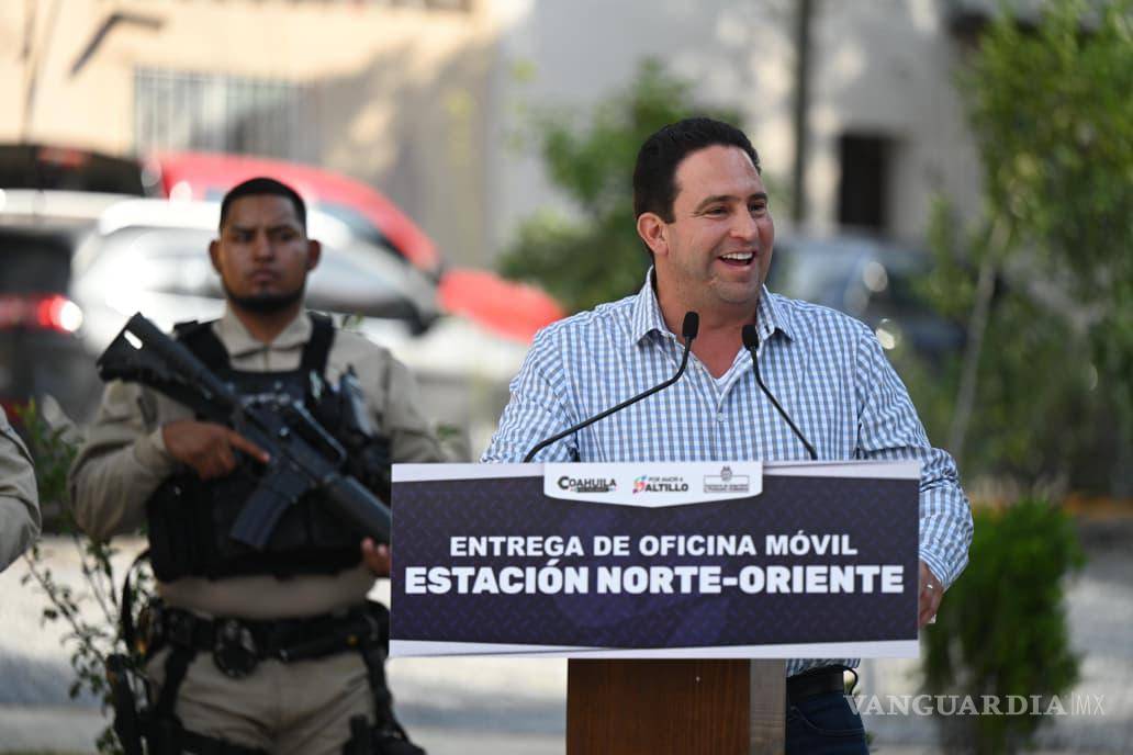 $!El alcalde Javier Díaz González destacó que la coordinación entre ciudadanía y gobierno ha sido clave para fortalecer el modelo de seguridad de Saltillo.