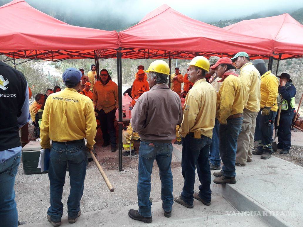 $!Controlan en un 70% incendio en Sierra de Zapalinamé, pese a inclemencias del tiempo