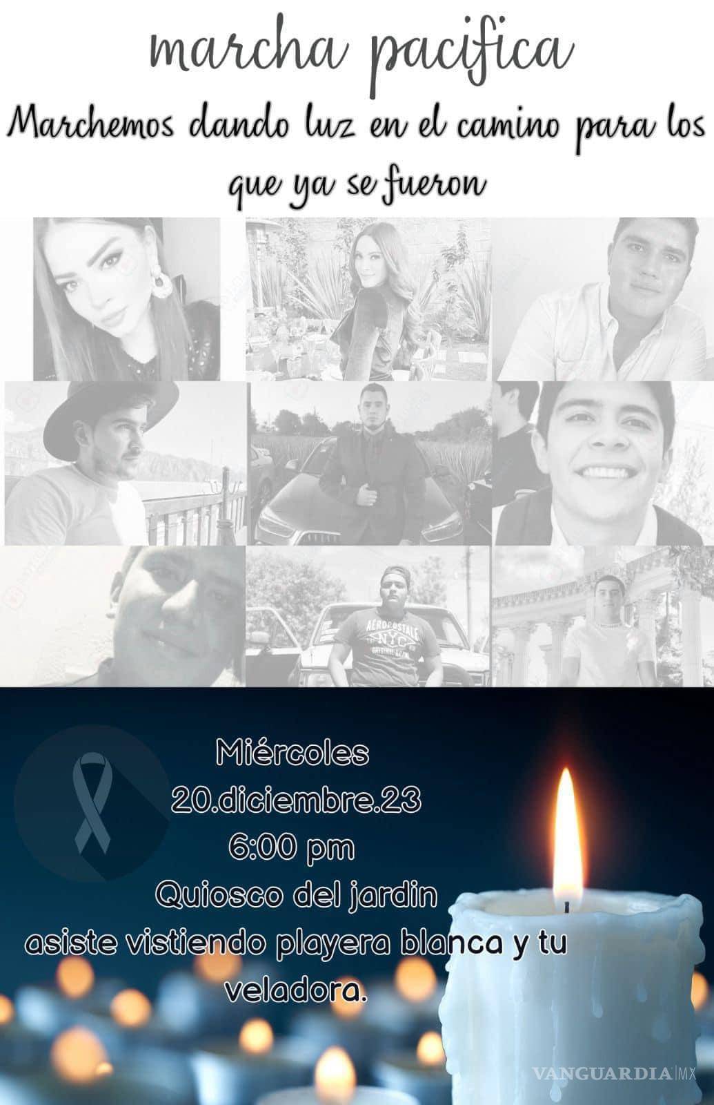 $!Se invita a la población a marchar pacíficamente por los sucesos ocurridos.