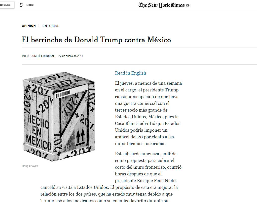 $!Ignorante, neófito y peligroso; así califican a Trump diarios de EU por su actitud con México