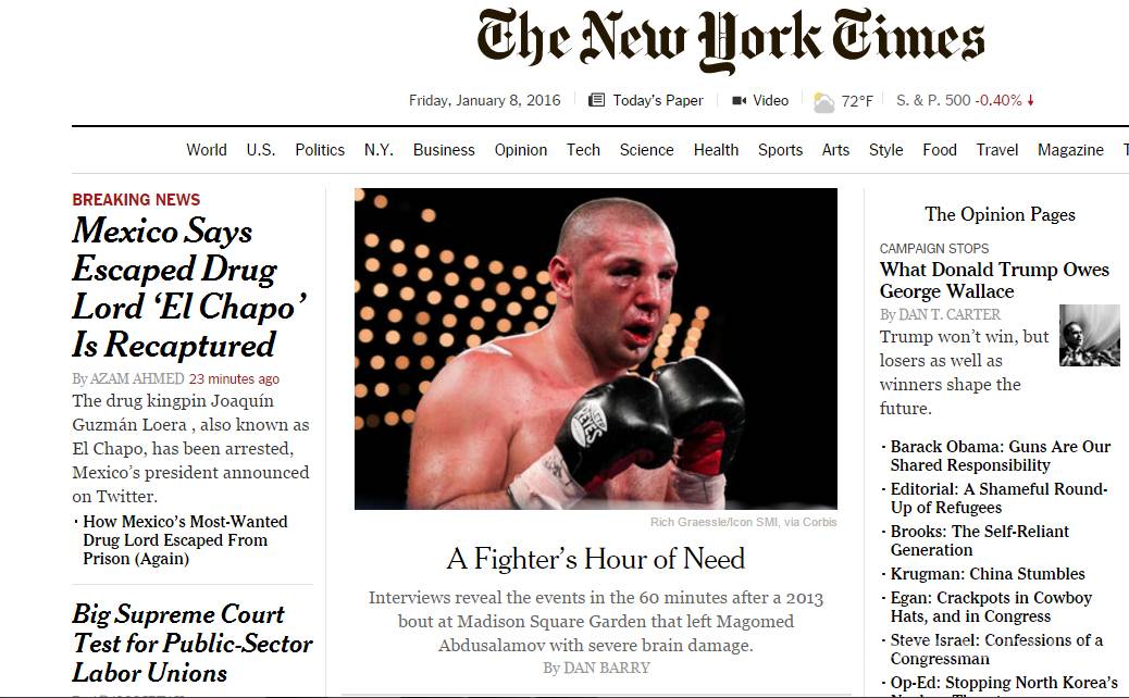 $!Medios internacionales destacan recaptura de El Chapo