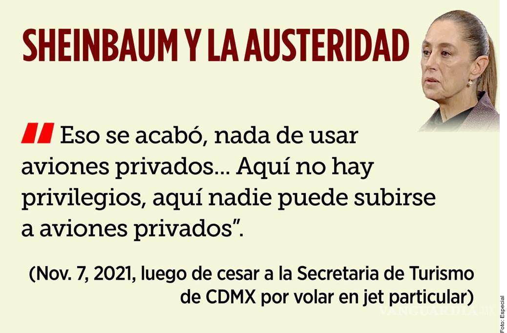 $!Noroña realiza gira en Coahuila con avión privado de lujo que cuesta 2 mil dólares por hora
